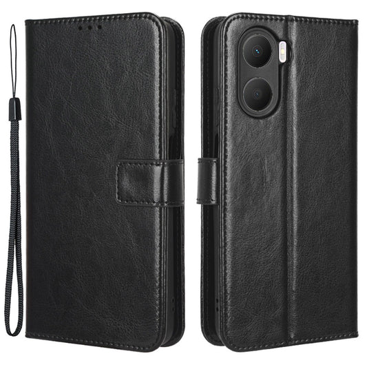For Honor Play 40 Plus 5G Crazy Horse Texture PU Leather Wallet Phone Case Book Style Stand Cover