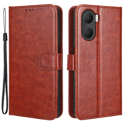 For Honor Play 40 Plus 5G Crazy Horse Texture PU Leather Wallet Phone Case Book Style Stand Cover