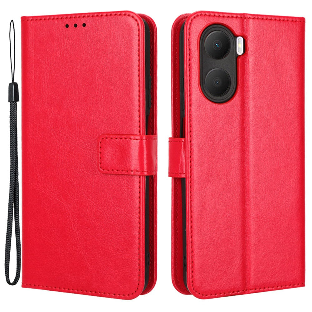 For Honor Play 40 Plus 5G Crazy Horse Texture PU Leather Wallet Phone Case Book Style Stand Cover