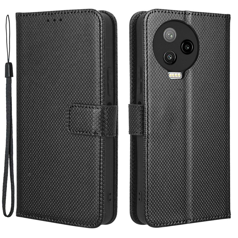 For Infinix Note 12 Pro 4G X676B Fully Wrapped Diamond Texture PU Leather Stand Magnetic Clasp Case Wallet Phone Cover