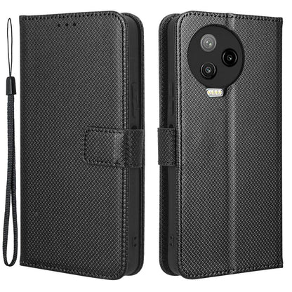 For Infinix Note 12 Pro 4G X676B Fully Wrapped Diamond Texture PU Leather Stand Magnetic Clasp Case Wallet Phone Cover