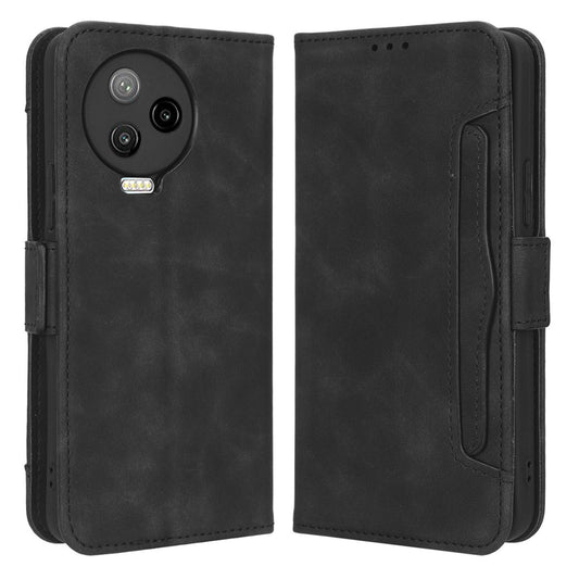 For Infinix Note 12 Pro 4G X676B Multiple Card Slots Anti-scratch PU Leather Dual Magnetic Clasp Phone Cover Stand Wallet Case