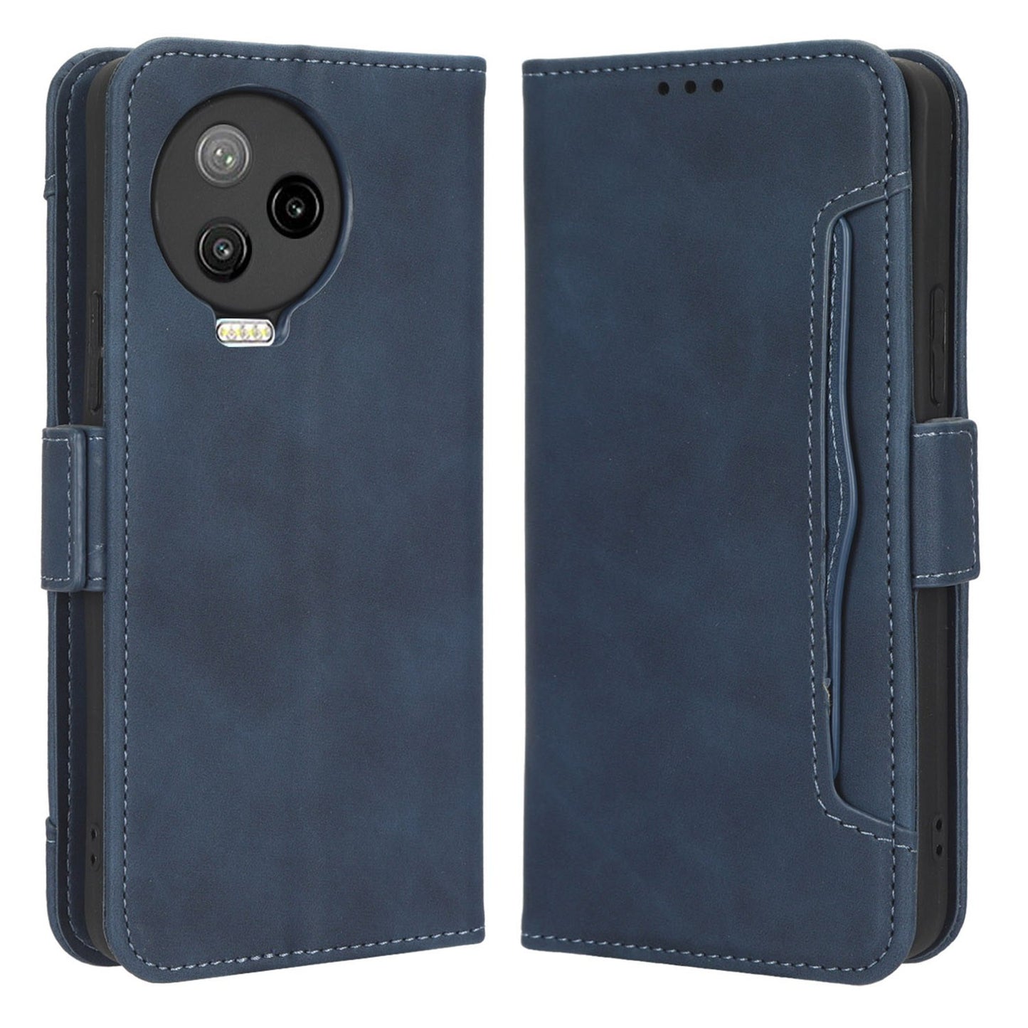 For Infinix Note 12 Pro 4G X676B Multiple Card Slots Anti-scratch PU Leather Dual Magnetic Clasp Phone Cover Stand Wallet Case