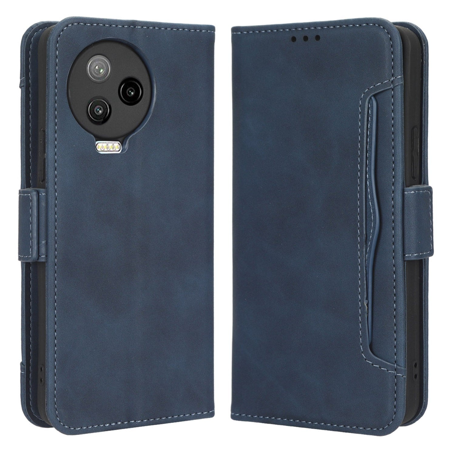 For Infinix Note 12 Pro 4G X676B Multiple Card Slots Anti-scratch PU Leather Dual Magnetic Clasp Phone Cover Stand Wallet Case