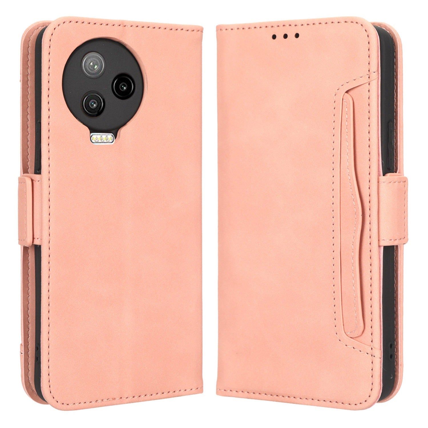 For Infinix Note 12 Pro 4G X676B Multiple Card Slots Anti-scratch PU Leather Dual Magnetic Clasp Phone Cover Stand Wallet Case