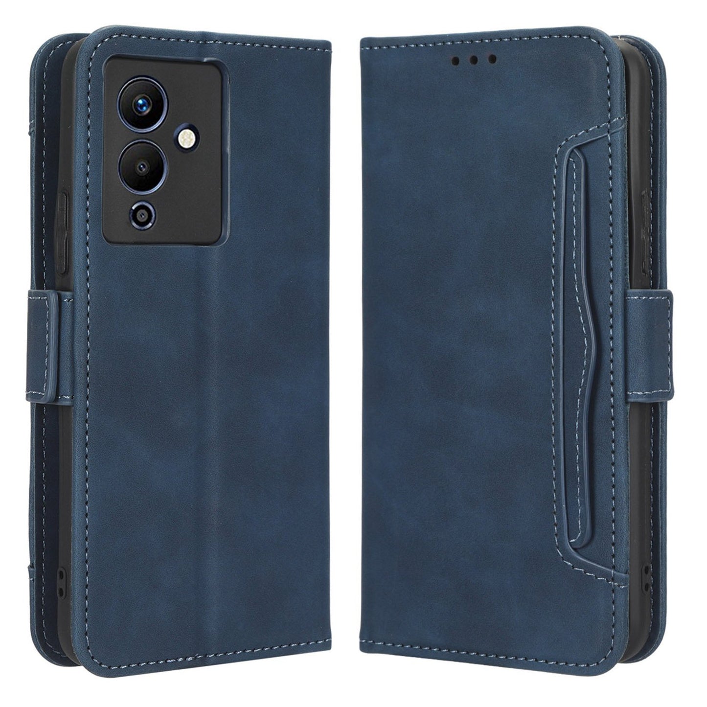 For Infinix Note 12 5G X671 / Note 12 Pro 5G X671B PU Leather Flip Stand Case Multiple Card Slots Wallet Magnetic Protective Phone Cover