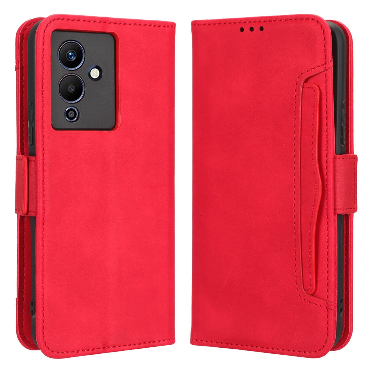 For Infinix Note 12 5G X671 / Note 12 Pro 5G X671B PU Leather Flip Stand Case Multiple Card Slots Wallet Magnetic Protective Phone Cover