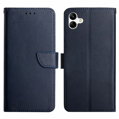 For Samsung Galaxy A04e 4G HT02 Nappa Texture Wallet Case Strong Magnetic Clasp Genuine Leather Stand Function Flip Phone Cover