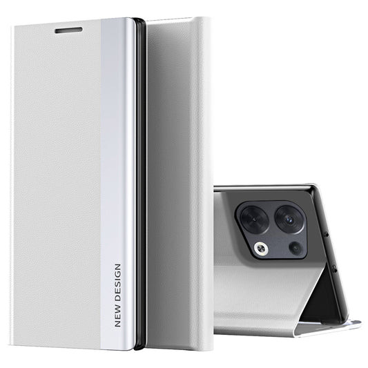 For Oppo Reno8 Pro+ 5G (Global Version) / Reno8 Pro 5G (Global Version) Collision Resistant PU Leather Flip Stand Cover Electroplating Magnetic Absorption Phone Case