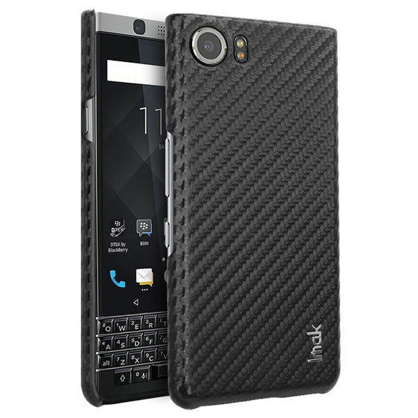 IMAK Ruiyi Series for BlackBerry Keyone / DTEK70 Carbon Fiber Texture PU Leather Coated PC Case Drop-proof Cell Phone Cover