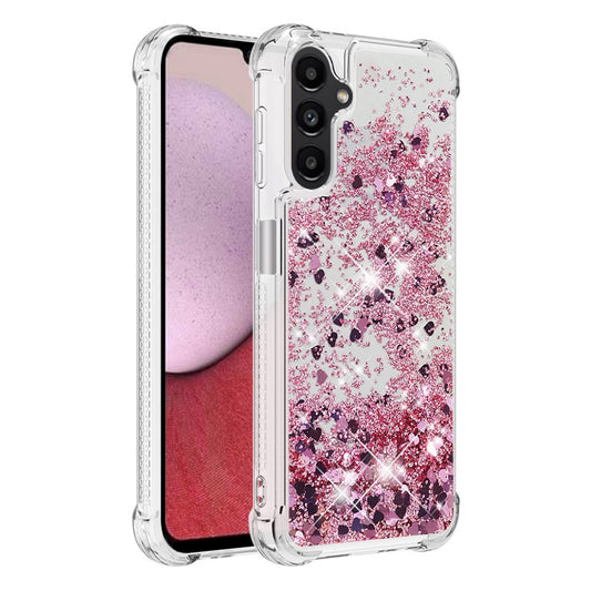 YB Quicksand Series-1 for Samsung Galaxy A14 5G Glitter Liquid Crystal Quicksand Case Soft TPU Protective Shockproof Phone Cover