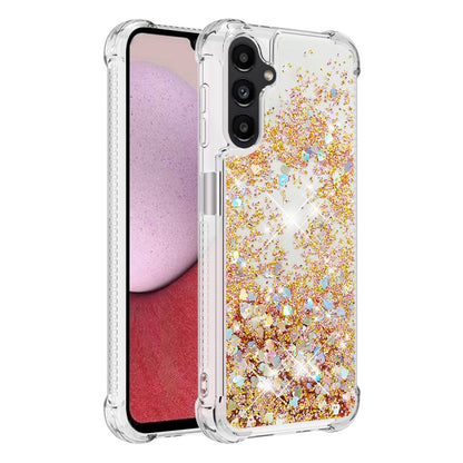 YB Quicksand Series-1 for Samsung Galaxy A14 5G Glitter Liquid Crystal Quicksand Case Soft TPU Protective Shockproof Phone Cover