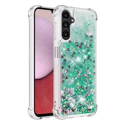 YB Quicksand Series-1 for Samsung Galaxy A14 5G Glitter Liquid Crystal Quicksand Case Soft TPU Protective Shockproof Phone Cover