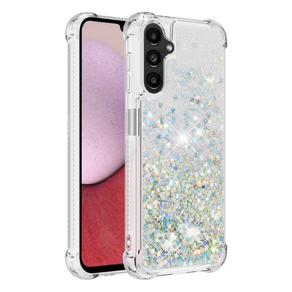 YB Quicksand Series-1 for Samsung Galaxy A14 5G Glitter Liquid Crystal Quicksand Case Soft TPU Protective Shockproof Phone Cover