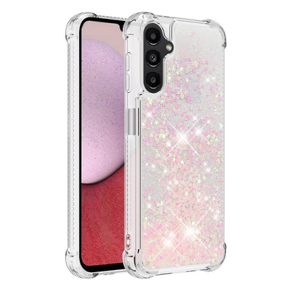 YB Quicksand Series-1 for Samsung Galaxy A14 5G Glitter Liquid Crystal Quicksand Case Soft TPU Protective Shockproof Phone Cover