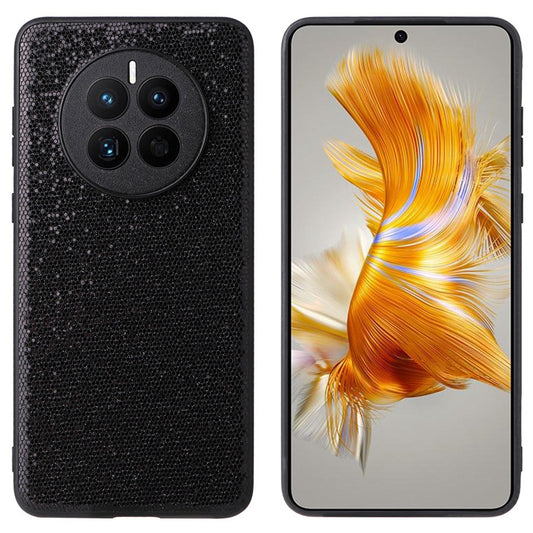 For Huawei Mate 50 4G Anti-Scratch PU Leather Coating Case Hard PC Soft TPU Shockproof Protective Phone Cover