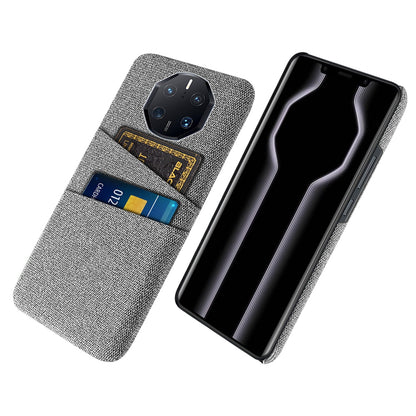 For Huawei Mate 50 RS Porsche Design 4G Drop Proof Cloth Texture Phone Case Dual Card Slots PC Protective Back Cover