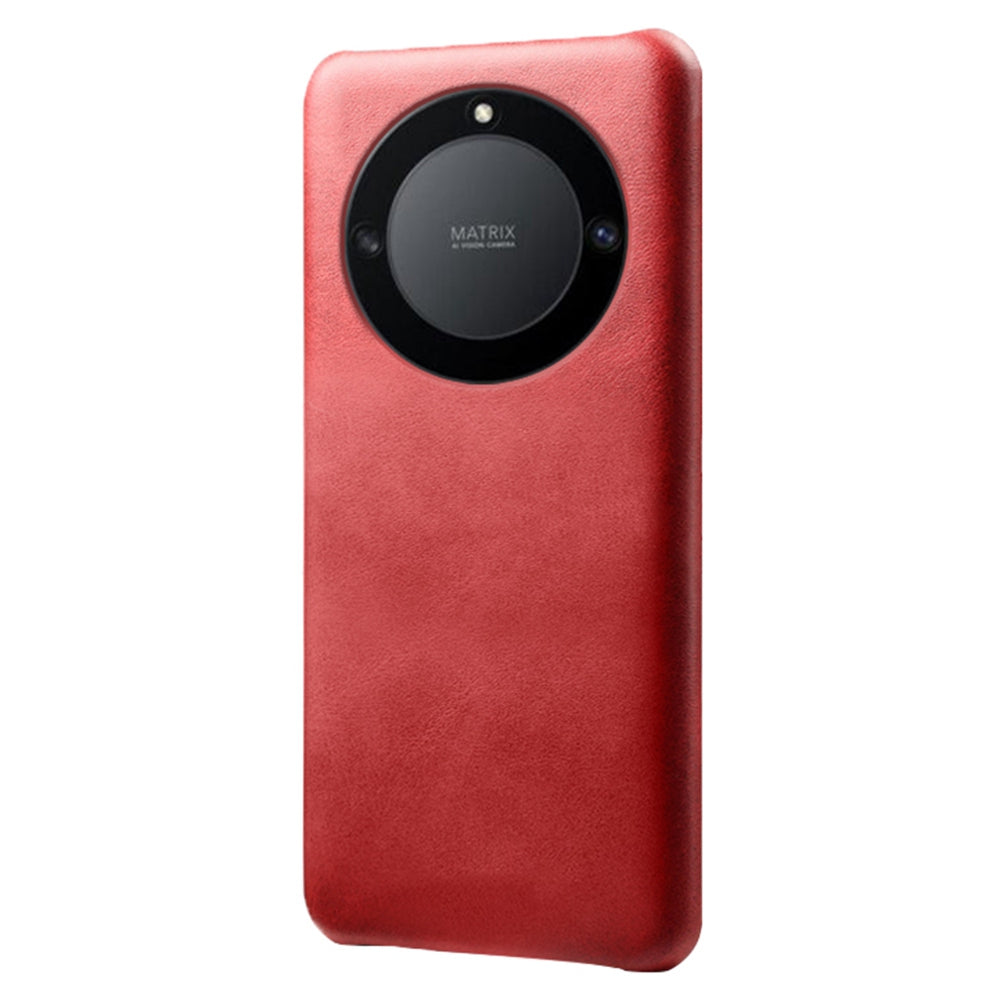 For Honor X40 5G PU Leather + Hard PC Protective Shell Calf Texture Ultra-Thin Fingerprint-Proof Phone Case