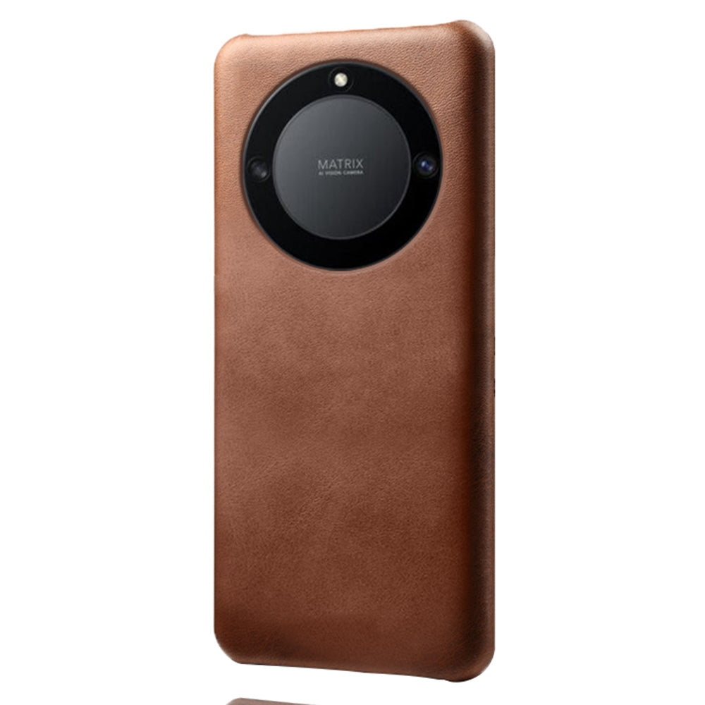 For Honor X40 5G PU Leather + Hard PC Protective Shell Calf Texture Ultra-Thin Fingerprint-Proof Phone Case