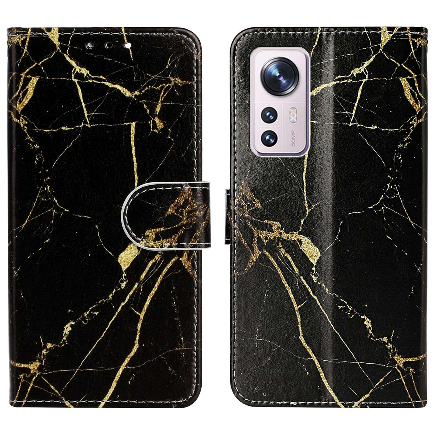 For Xiaomi 12 Pro 5G / 12 Pro (Dimensity) 5G / 12S Pro 5G PU Leather Wallet Phone Case Stylish Pattern Printing Protective Cover Stand Shell