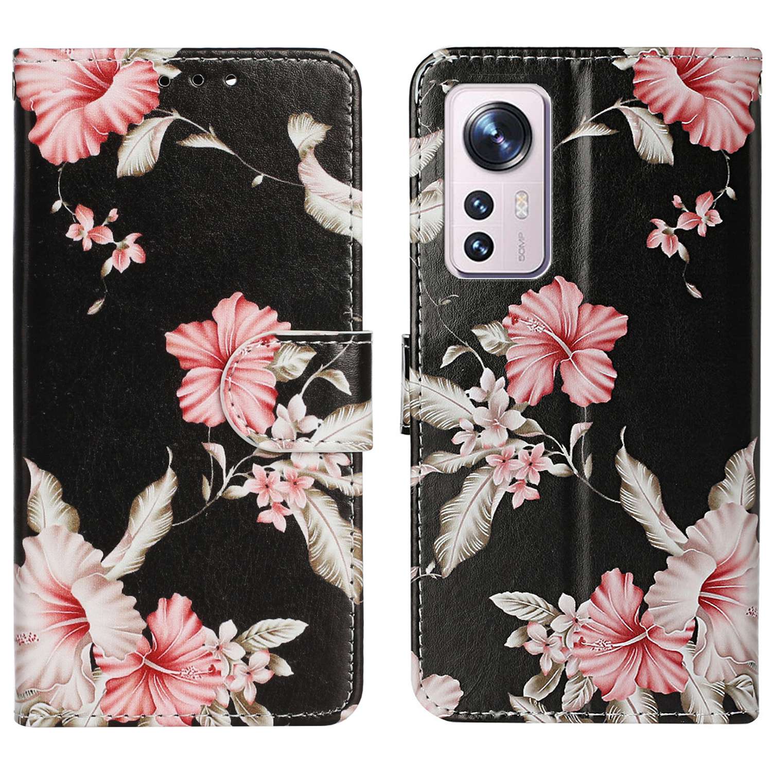 For Xiaomi 12 Pro 5G / 12 Pro (Dimensity) 5G / 12S Pro 5G PU Leather Wallet Phone Case Stylish Pattern Printing Protective Cover Stand Shell