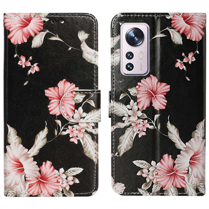 For Xiaomi 12 Pro 5G / 12 Pro (Dimensity) 5G / 12S Pro 5G PU Leather Wallet Phone Case Stylish Pattern Printing Protective Cover Stand Shell