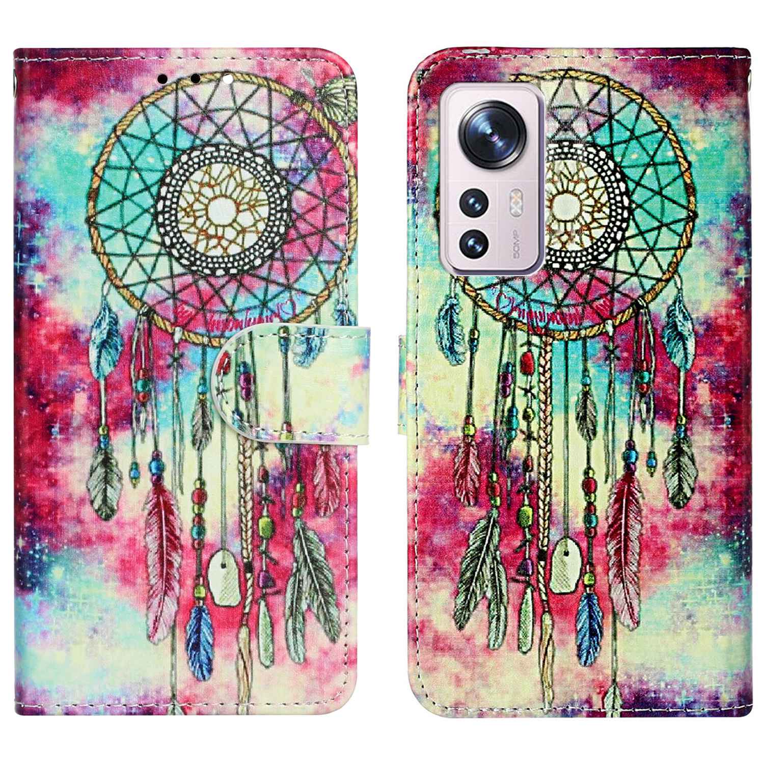 For Xiaomi 12 Pro 5G / 12 Pro (Dimensity) 5G / 12S Pro 5G PU Leather Wallet Phone Case Stylish Pattern Printing Protective Cover Stand Shell