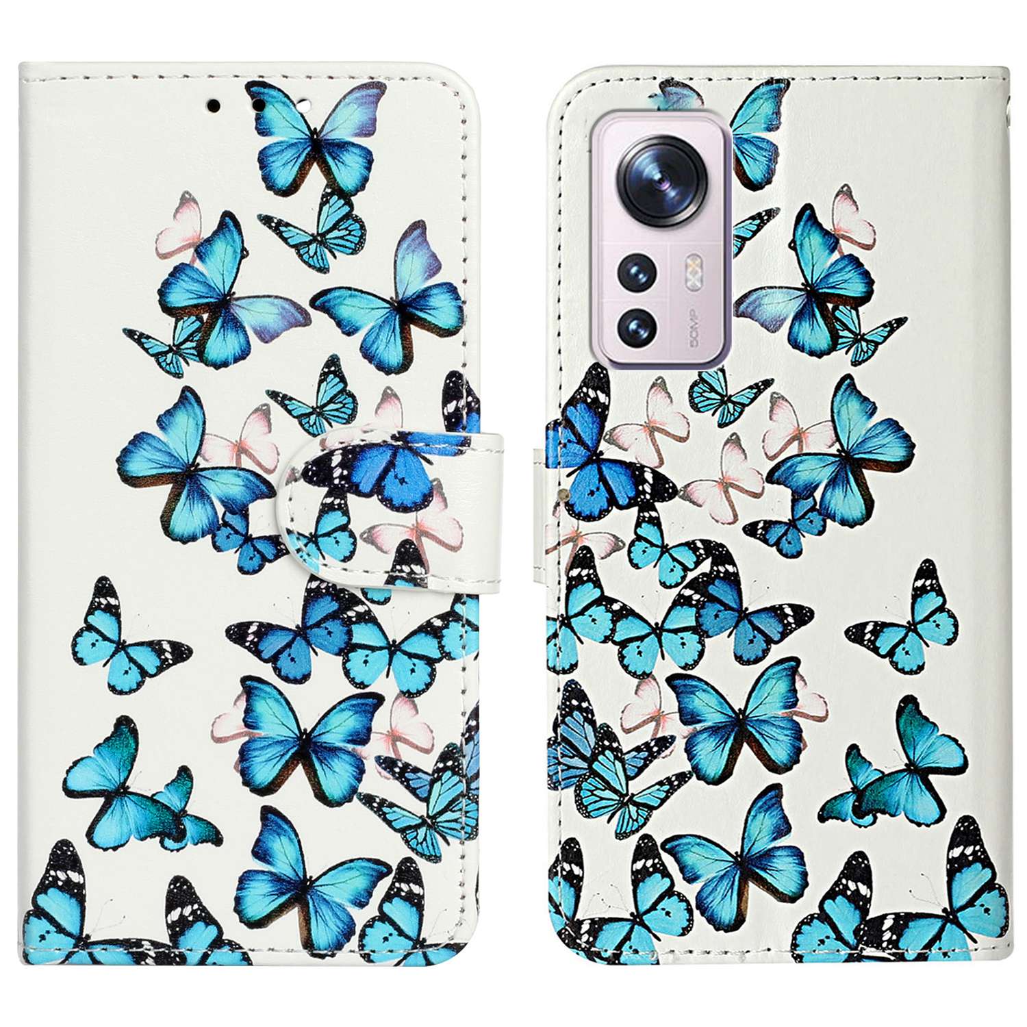 For Xiaomi 12 Pro 5G / 12 Pro (Dimensity) 5G / 12S Pro 5G PU Leather Wallet Phone Case Stylish Pattern Printing Protective Cover Stand Shell