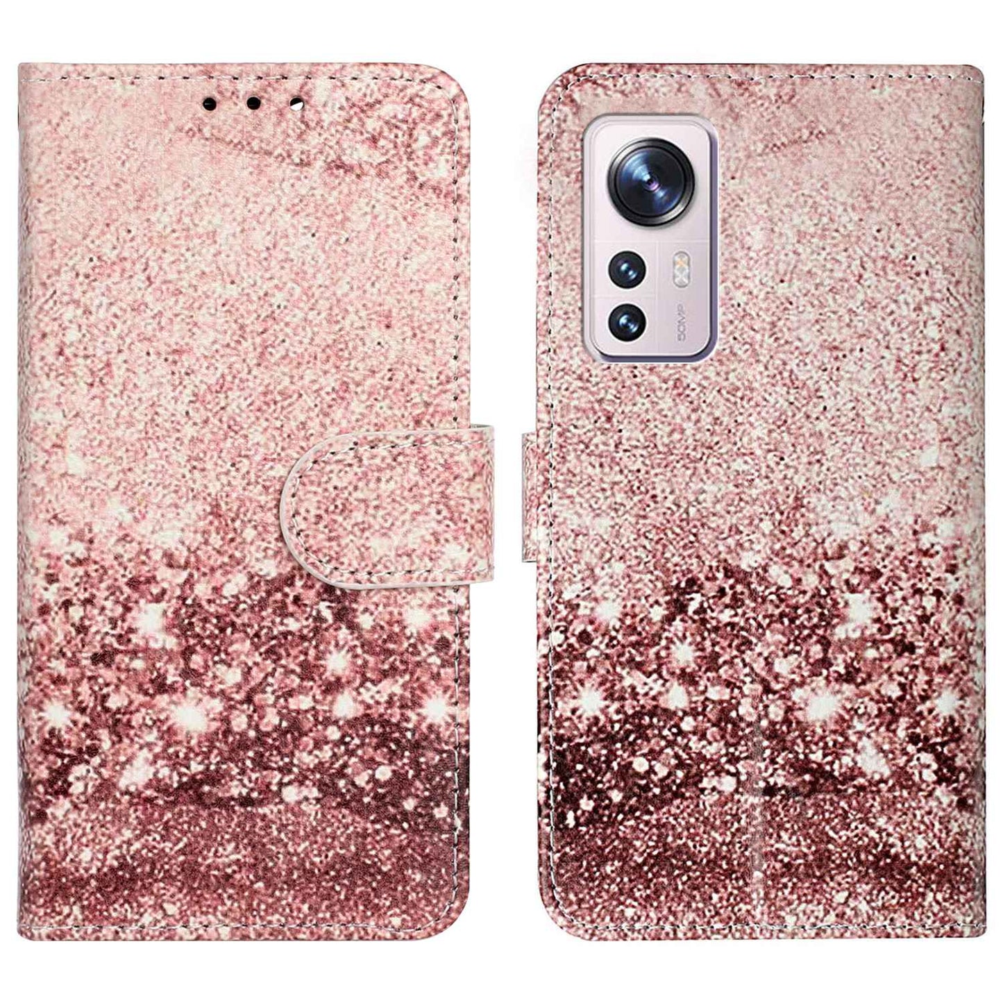 For Xiaomi 12 Pro 5G / 12 Pro (Dimensity) 5G / 12S Pro 5G PU Leather Wallet Phone Case Stylish Pattern Printing Protective Cover Stand Shell