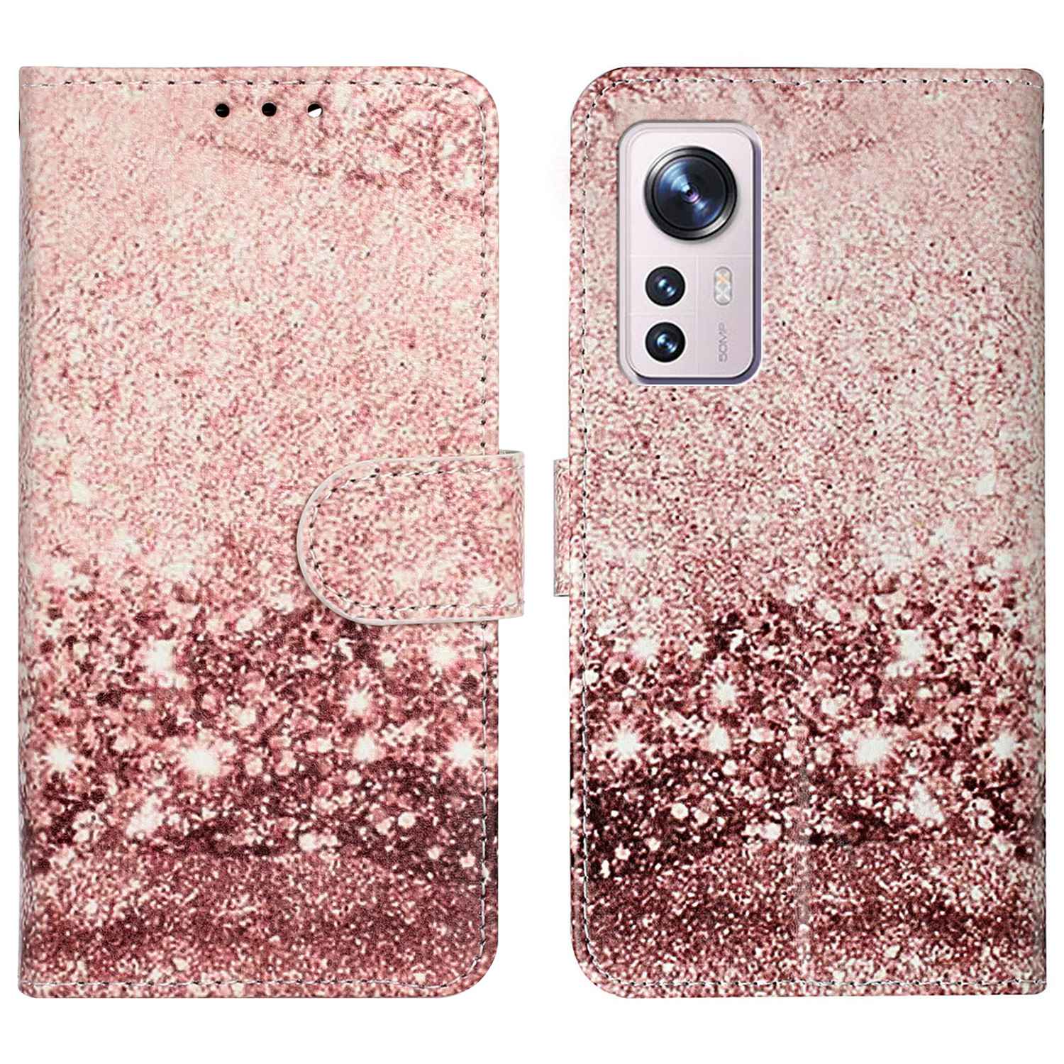For Xiaomi 12 Pro 5G / 12 Pro (Dimensity) 5G / 12S Pro 5G PU Leather Wallet Phone Case Stylish Pattern Printing Protective Cover Stand Shell