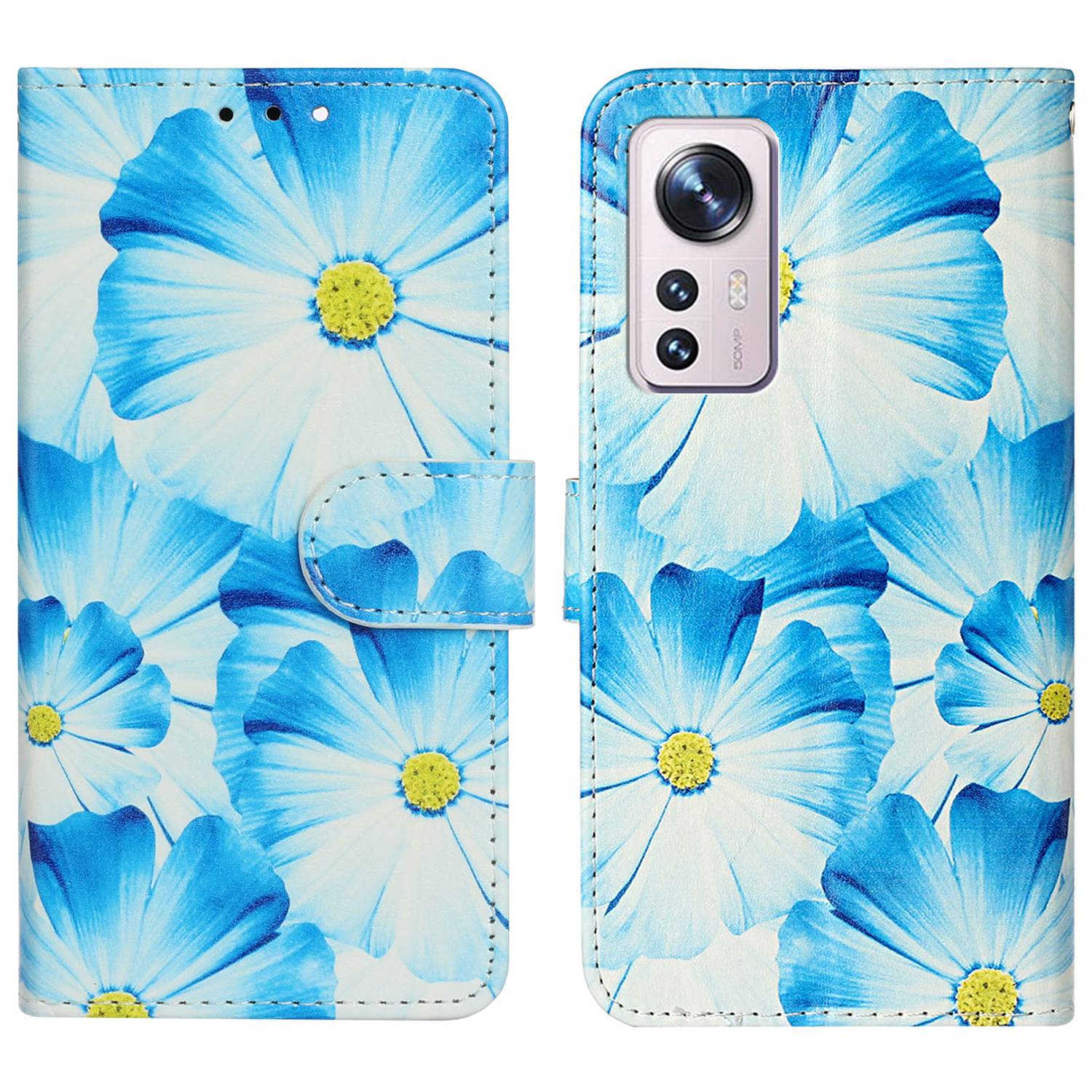 For Xiaomi 12 Pro 5G / 12 Pro (Dimensity) 5G / 12S Pro 5G PU Leather Wallet Phone Case Stylish Pattern Printing Protective Cover Stand Shell
