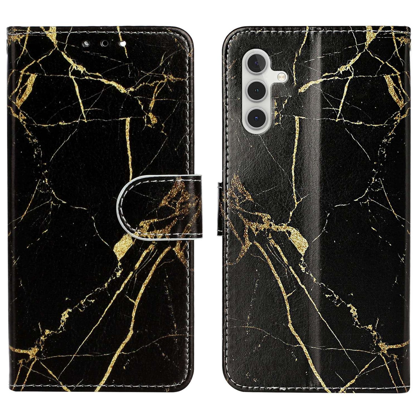 For Samsung Galaxy A04s 4G (164.7 x 76.7 x 9.1 mm) Pattern Printing Phone Cover Anti-scratch PU Leather Phone Wallet Foldable Stand Case