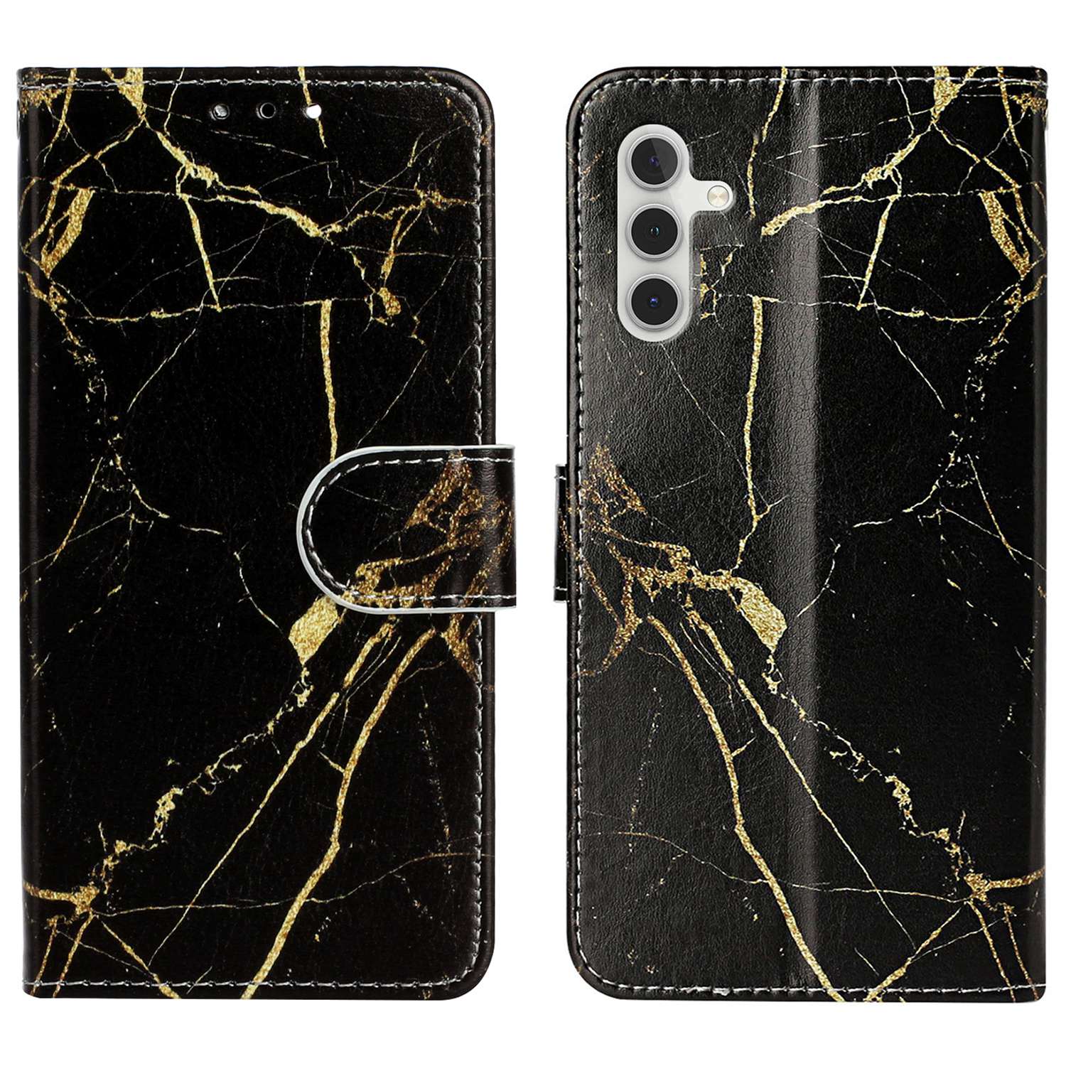 For Samsung Galaxy A04s 4G (164.7 x 76.7 x 9.1 mm) Pattern Printing Phone Cover Anti-scratch PU Leather Phone Wallet Foldable Stand Case
