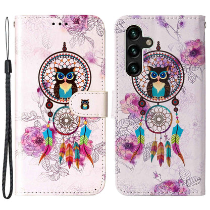 For Samsung Galaxy A04s 4G (164.7 x 76.7 x 9.1 mm) Pattern Embossed Phone Case PU Leather TPU Wallet Case with Stand / Hand Strap