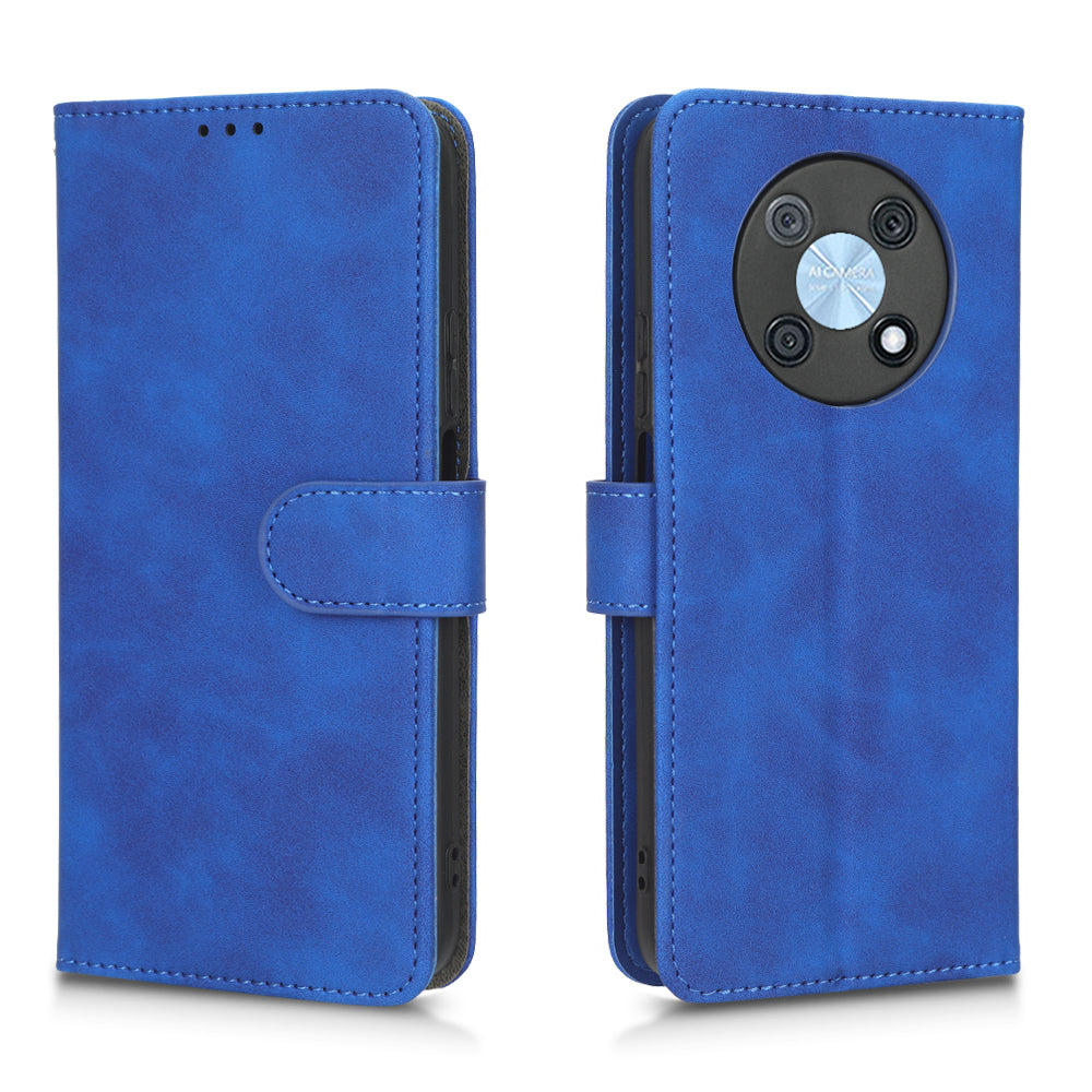 For Huawei nova Y90 4G Skin-touch Feeling PU Leather Wallet Case Foldable Stand Anti-drop Phone Cover