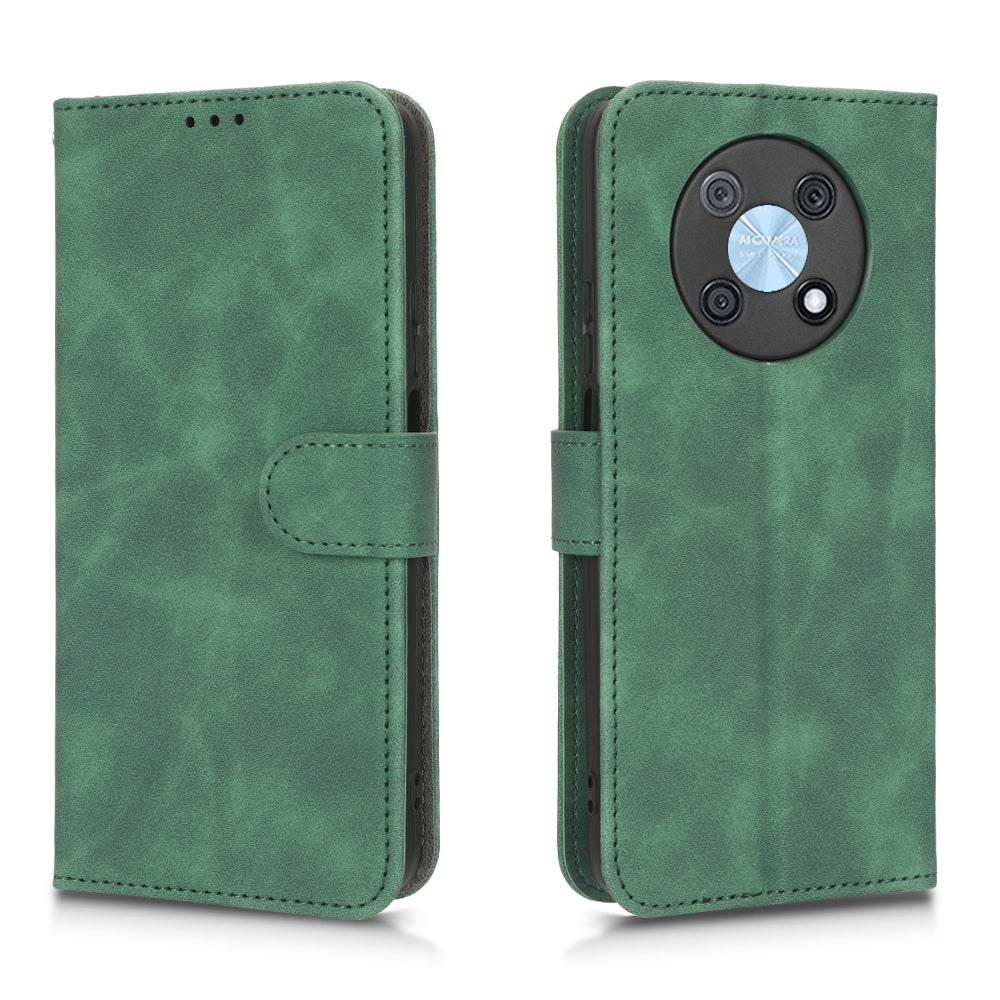 For Huawei nova Y90 4G Skin-touch Feeling PU Leather Wallet Case Foldable Stand Anti-drop Phone Cover
