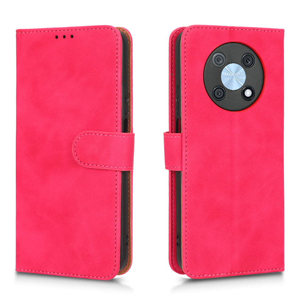 For Huawei nova Y90 4G Skin-touch Feeling PU Leather Wallet Case Foldable Stand Anti-drop Phone Cover