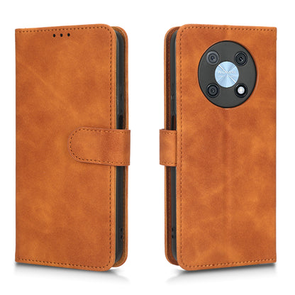 For Huawei nova Y90 4G Skin-touch Feeling PU Leather Wallet Case Foldable Stand Anti-drop Phone Cover