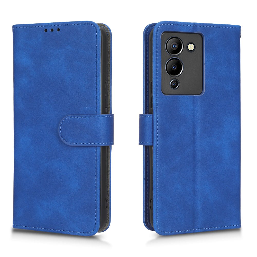 For Infinix Note 12 G96 4G Skin-touch Feeling Stand Phone Case PU Leather Full Protection Wallet Cover