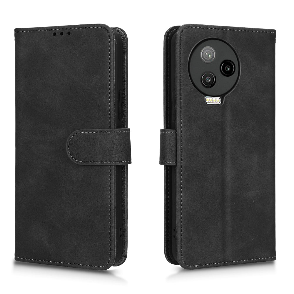 For Infinix Note 12 Pro 4G Stand Wallet Folio Flip Phone Case Skin-touch Feeling PU Leather Shockproof Cover