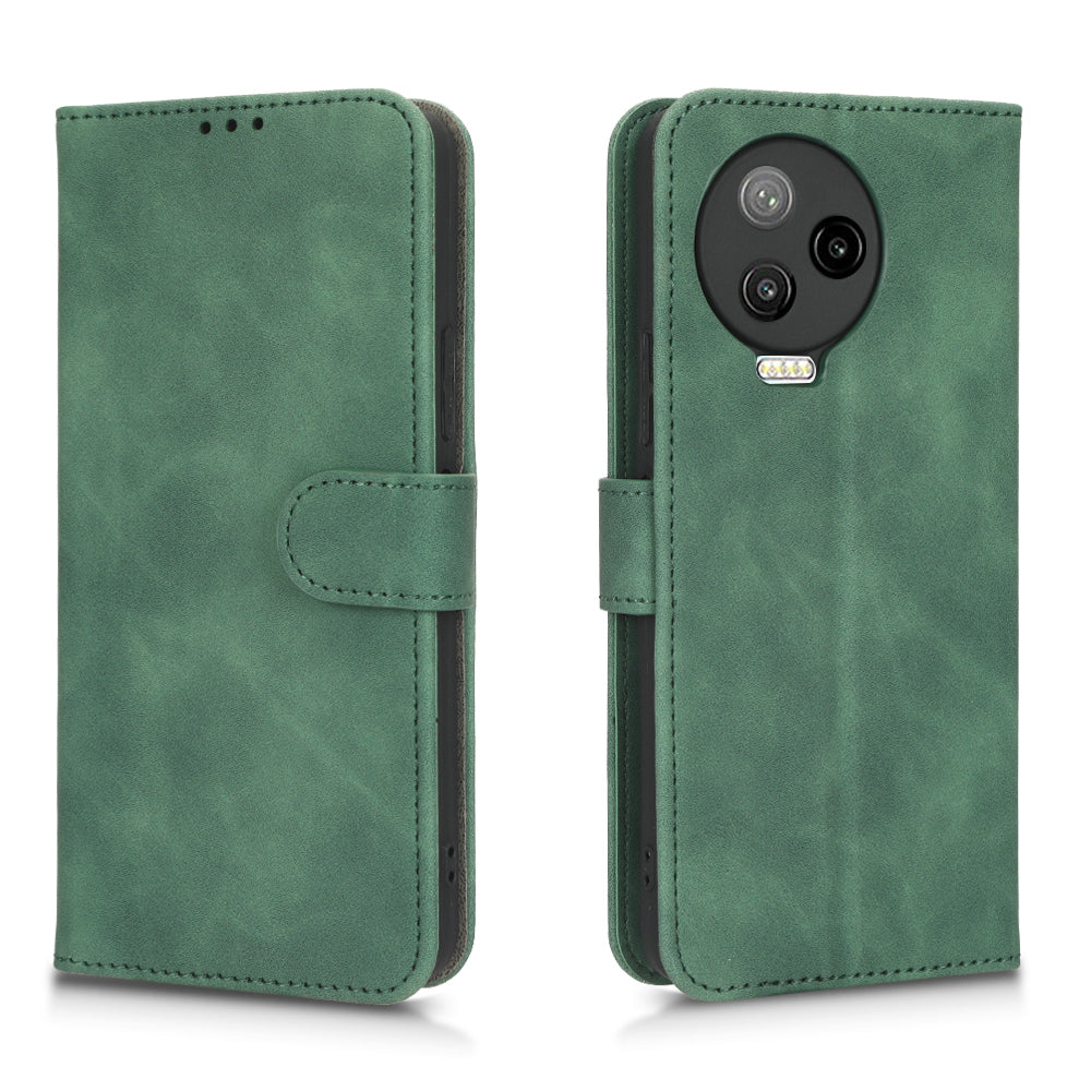 For Infinix Note 12 Pro 4G Stand Wallet Folio Flip Phone Case Skin-touch Feeling PU Leather Shockproof Cover