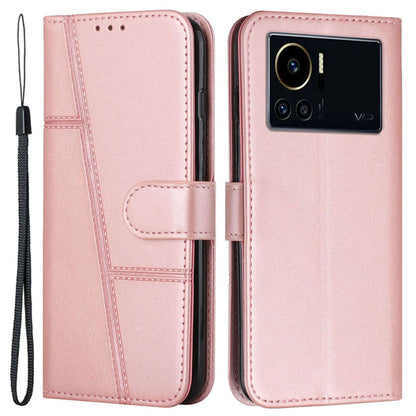 For Infinix Note 12 VIP 4G Anti-scratch Stitching PU Leather Phone Case Wallet Drop-proof Phone Cover with Strap