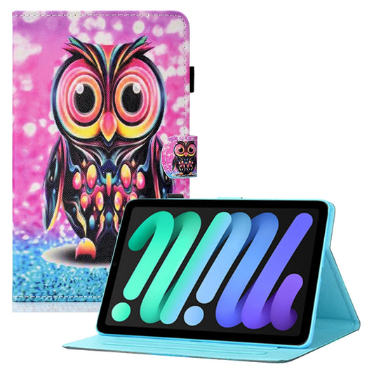 For iPad 10.9 (2022) Pattern Printing PU Leather Cover Tablet Shockproof Card Holder Case with Adjustable Stand
