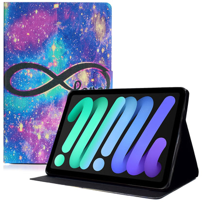 For iPad 10.9 (2022) Pattern Printing PU Leather Shockproof Cover Foldable Stand Tablet Anti-drop Case with Card Slots
