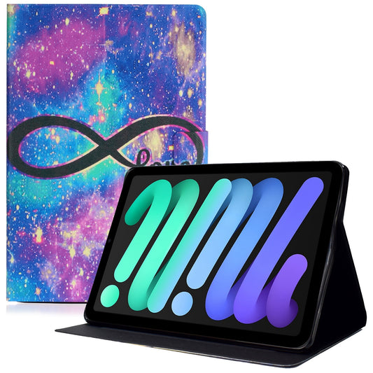For iPad 10.9 (2022) Pattern Printing PU Leather Shockproof Cover Foldable Stand Tablet Anti-drop Case with Card Slots
