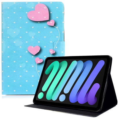 For iPad 10.9 (2022) Pattern Printing PU Leather Shockproof Cover Foldable Stand Tablet Anti-drop Case with Card Slots