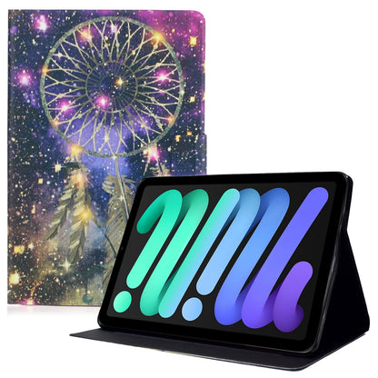 For iPad 10.9 (2022) Pattern Printing PU Leather Shockproof Cover Foldable Stand Tablet Anti-drop Case with Card Slots