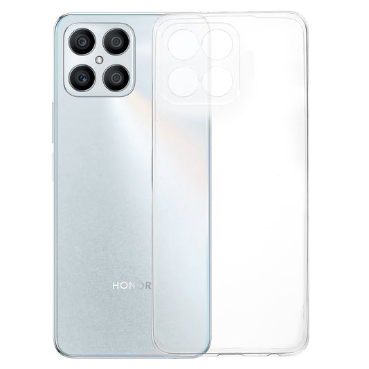 For Honor X8 5G Crystal Clear Back Case, Soft TPU Drop Protection Anti-Yellowing Slim Phone Cover