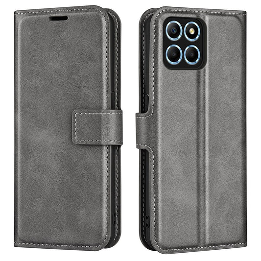 For Honor X8 5G PU Leather Calf Texture Phone Case Full Protection Stand Wallet Magnetic Clasp Cover
