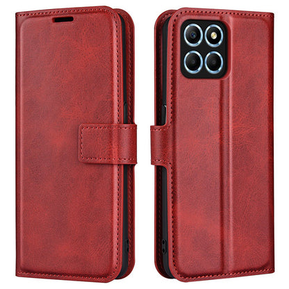 For Honor X8 5G PU Leather Calf Texture Phone Case Full Protection Stand Wallet Magnetic Clasp Cover